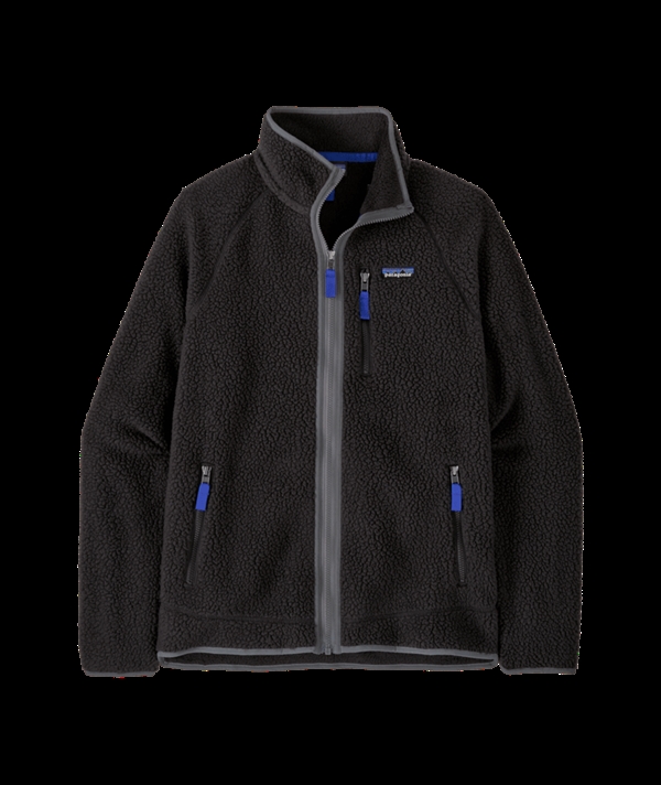 Patagonia - Mens Retro Pile Jacket - Black w/Forge Grey